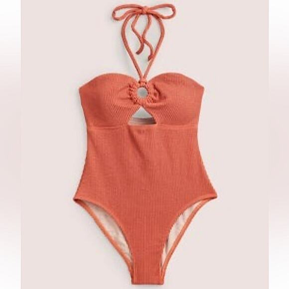 Boden Cut Out Textured One Piece Swimsuit 10 - Picture 11 of 12